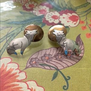 Vintage Wolf earrings